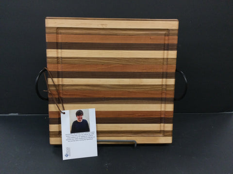 Jasmine M. Square Cutting Board with Handles