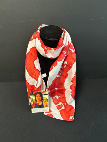 Chantale H. Silk Scarf 8x54