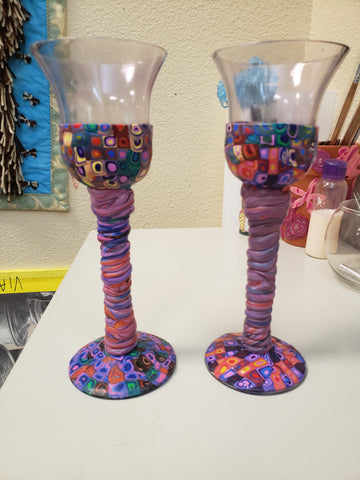 Crezette M. - Decorative Glass (set of 2)